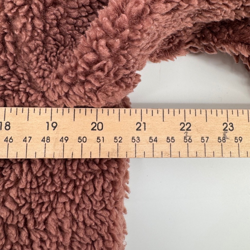 Lululemon Oh So Sherpa Pullover Women 4 Dusty Rose Funnel Neck Fleece LW3FIBS - Picture 4 of 8